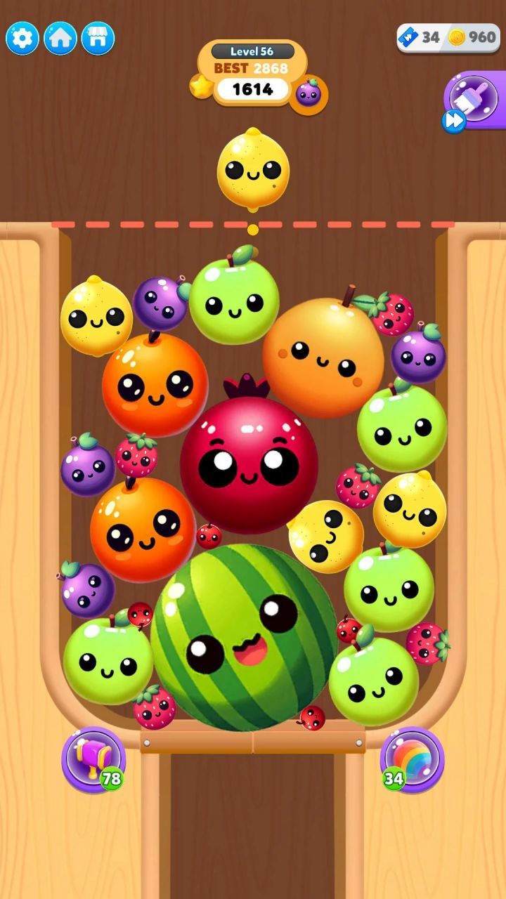 Juicy Merge Melon Game 3D the latest popular